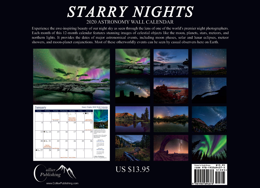 Starry Nights 2020 Wall Calendar